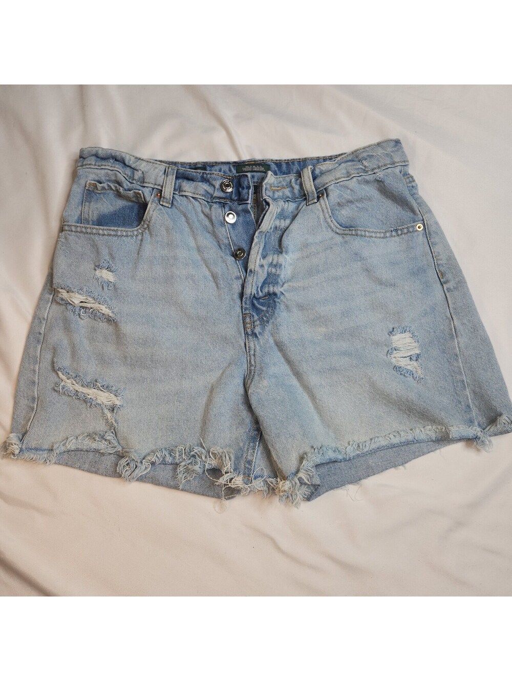 Wild fable distressed denim shorts